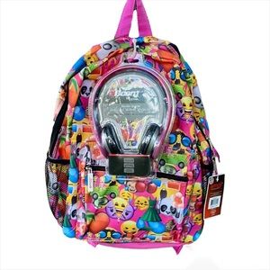 Emoji Cartoon Headphone Set Headphones